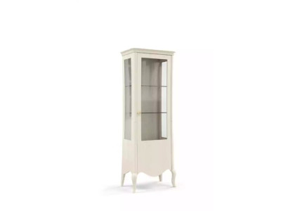 Display case Sideboard Luxury Glass Wardrobe Cabinet White Wood Design Furniture new