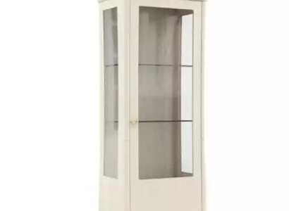 Display case Sideboard Luxury Glass Wardrobe Cabinet White Wood Design Furniture new