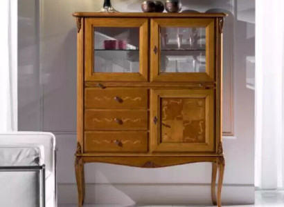 Display case Glass Bar Cabinet Cabinets Italian Furniture Wood Living room