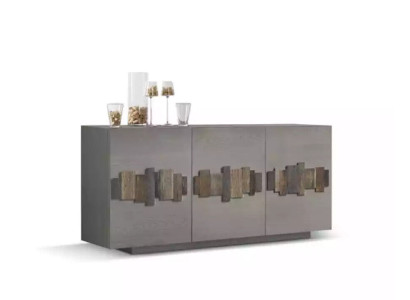Chest of drawers Sideboard Solid Wood Wardrobe Furniture Chests of drawers Sideboard Gray
