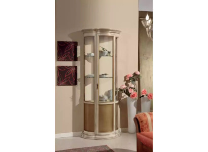 Display case Dining room Sideboard Real wood Italian Furniture Glass Wardrobe new