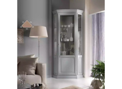 Corner Display case Wardrobe White Showcases Living room Classic r Design Shelf