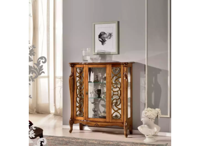 Classic Display case Furniture Living room Cabinets Wardrobe Glass cabinet Wood