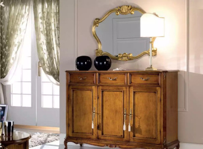 Sideboard brown wooden cabinet Classic r style Living room Chest of drawers Chests of drawers