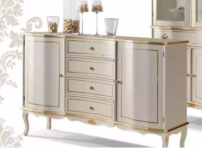 Design Classic s white sideboard with drawers Living room Chest of drawers