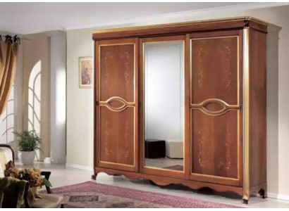 Brown Classic r Solid wood Wardrobe Mirror Bedroom Furniture