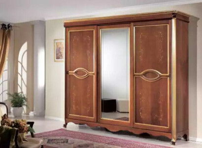 Brown Classic r Solid wood Wardrobe Mirror Bedroom Furniture