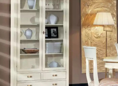 Living room Glass Wardrobe Display case Sideboard Wood Luxury Cabinets Furniture