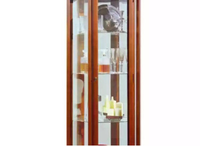 Display case Cabinets Showcases Wood Luxury Living room Furniture Wardrobe Brown new