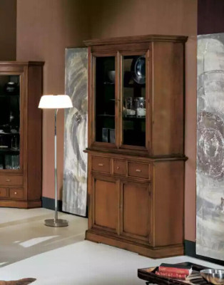 Classic Display case Brown Glass Wardrobe Luxury glass cabinet display cabinet