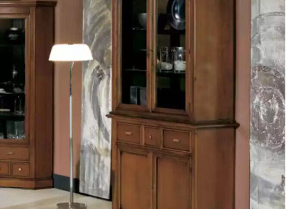 Classic Display case Brown Glass Wardrobe Luxury glass cabinet display cabinet