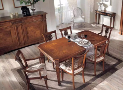 Classic r Design Dining table Table Wood Dining room Suite Brown Tables new