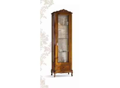 Classic r brown Wardrobe with drawers Glass Designer Wood new