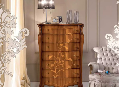 Luxurious wooden chest of drawers in classic style n new living room furniture