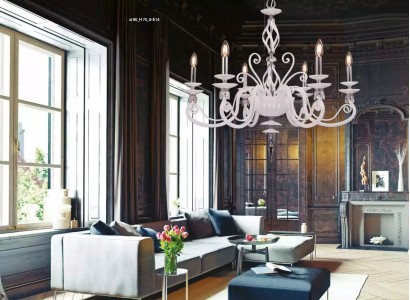 Ceiling lamp Ceiling Chandelier Chandelier Chandelier Glass White Lamps Antique Style