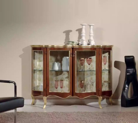 Wood Display Cases Glass Wardrobe Real wood Display case Living room Furniture Sideboard