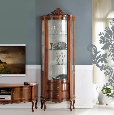 Luxurious high quality display case from brown Wood Classic Furniture