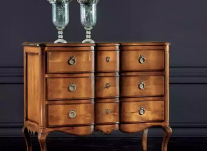 Chest of drawers Brown Luxury Wardrobe Design Style Classic Bedroom new