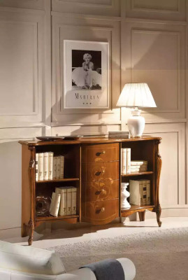 Bookshelf Wood freestanding Office Shelf elegant brown Wardrobe new