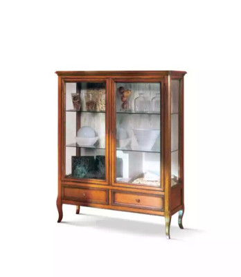 Display case Wood Showcases Glass Wardrobe Furniture Real wood Sideboard Living room