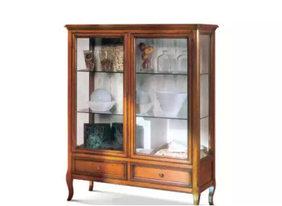 Display case Wood Showcases Glass Wardrobe Furniture Real wood Sideboard Living room