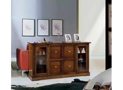 Living room SideboardGlass Wardrobe Display case Dining room Sideboard Wood Furniture