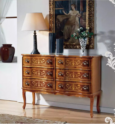 High quality Chest of drawers Classic Furniture Luxury Sideboard Wardrobe Wood Shelf