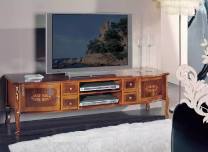 Classic s tv Shelf TV cabinet Wood Living room brown Furniture Sideboard Chests of drawers