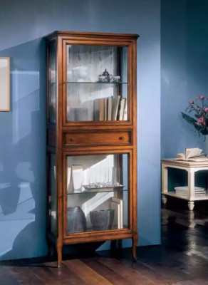 Display case Wardrobe Chest of drawers Glass Shelf Vitrinen Wood Cabinets Living room