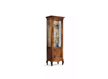 Furniture Glass Cabinet Display Case Wood Showcases Glass Wardrobe Shelves Italy