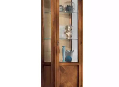 Furniture Glass Cabinet Display Case Wood Showcases Glass Wardrobe Shelves Italy
