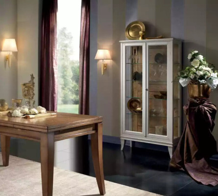 Display case Italian Luxury Furniture Showcases Glass Design Wardrobe White new