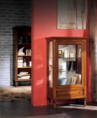 Solid wood showcases Glass Wardrobe Display case Living room Furniture Sideboard new