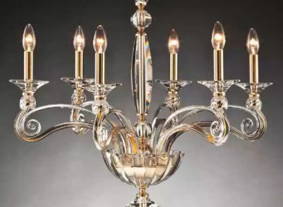 Crystal Chandelier 6x Lamps Hanging Light Fixture Ceiling light
