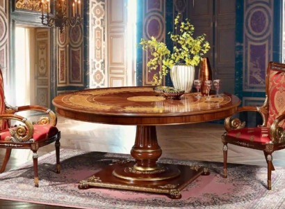 Italian Designer Furniture Table Dining Room Dining Tables Round Brown Tables new