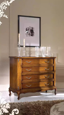 Classic Chest of drawers 4 drawers luxury sideboard wooden furniture study room