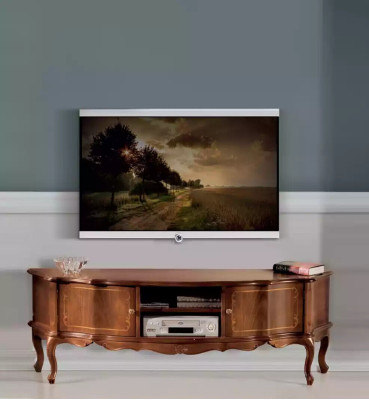 Brown Classic s TV Shelf Luxury Stand Lowboard Living room Furniture