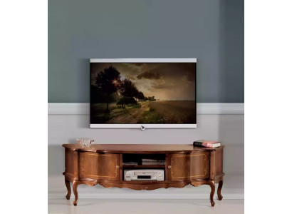 Brown Classic s TV Shelf Luxury Stand Lowboard Living room Furniture