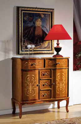Luxury Brown Chest of drawers Classic Sideboard Living room Furniture Wood new