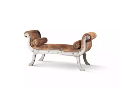 Classic Bench seat Stool Designer Seat Furniture Upholstered Bench Stool Brown