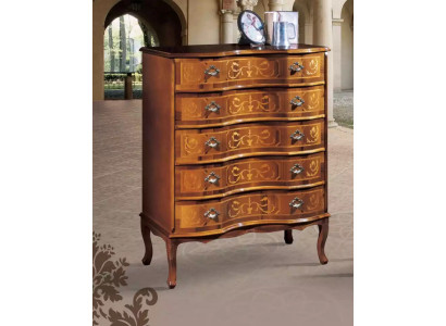 Classic Brown Chest of Drawers Five Door Drawers Designer Wooden Furniture new