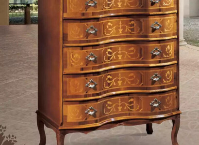 Classic Brown Chest of Drawers Five Door Drawers Designer Wooden Furniture new