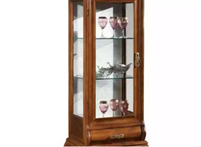 Furniture Classic Glass Cabinet Display Case Wood Glass Wardrobe Cabinets Shelves Italy