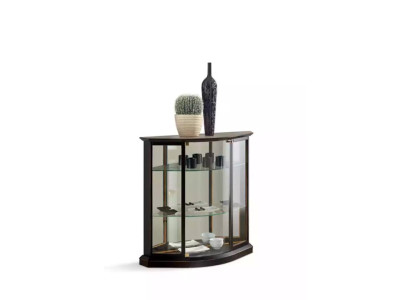 Classic Display case Showcase cabinet Wardrobe Glass cabinet Brown Display case new