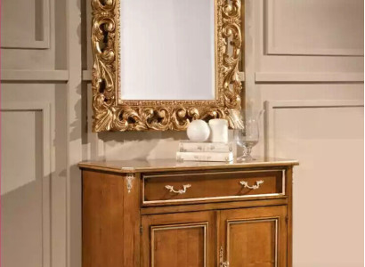Living room Furniture Brown Sideboard Wood Sideboard Two Door Drawer