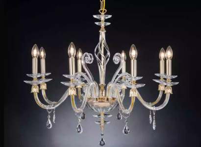 Crystal Chandelier Luster hanging light fixture Ceiling light Perkele