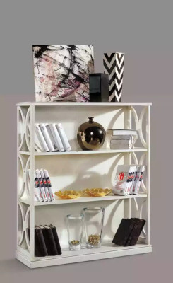 Classic s White Bookshelf Wooden Furniture Living room Storage Shelves new