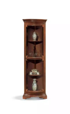 Corner showcase Living room Furniture Sideboard Wood Display cabinets Wardrobe Brown new