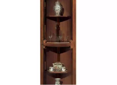 Corner showcase Living room Furniture Sideboard Wood Display cabinets Wardrobe Brown new