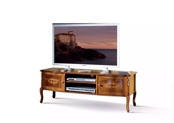Classic r Brown TV Wardrobe Living room Lowboard Luxury Stand Design